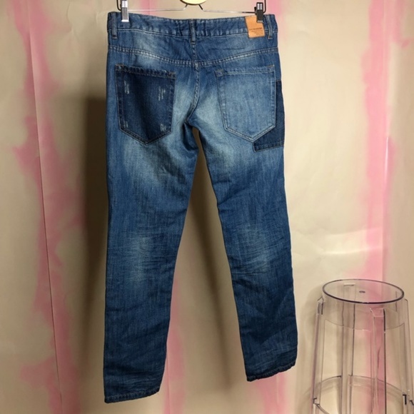 Zara Contrast Pocket Patch BF Distressed Heritage - Picture 4 of 7